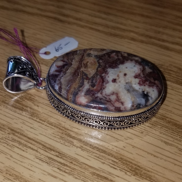 New Sterling Silver Jasper Pendant - Picture 4 of 7
